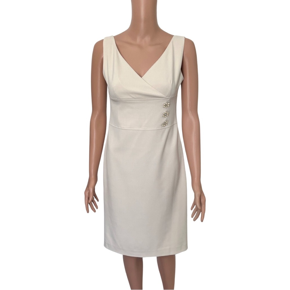 Bloomingdale’s cream dress.